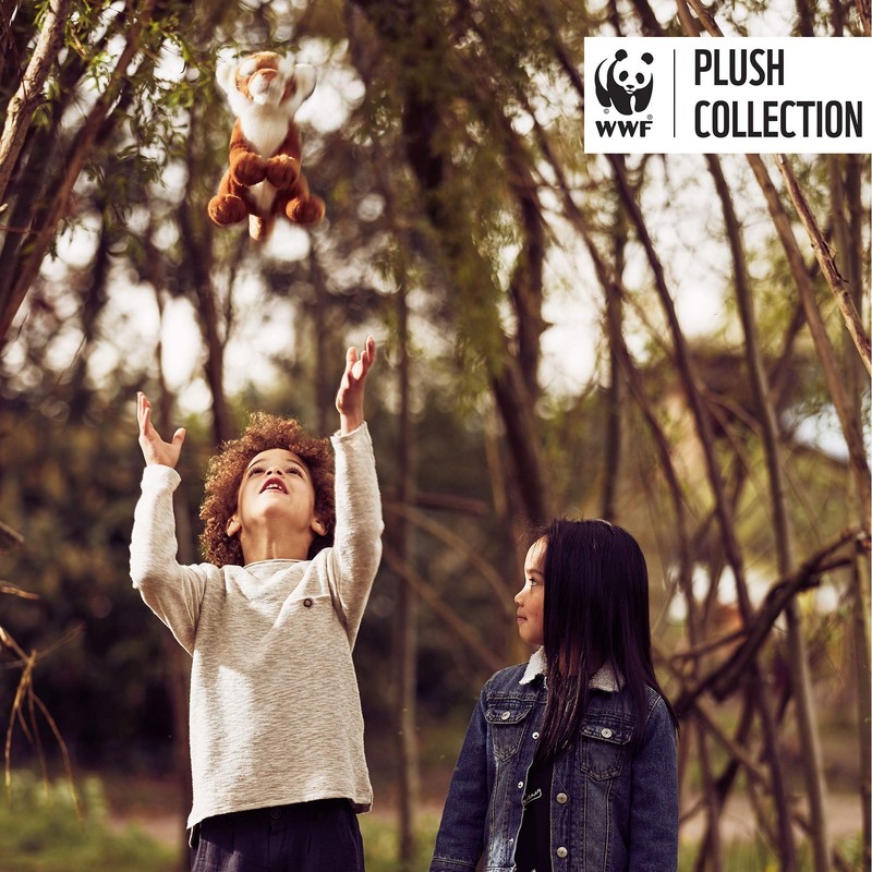 WWF 23cm Plush Tiger Wildlife