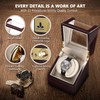 CHIYODA Single Watch Winder for Automatic Watches Solid Wooden Box