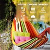 ANYOO Cotton Hammock Portable Camping Hammocks for Hanging Sturdy Garden