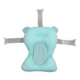 Baby Bath Seat Support Mat Newborn Bathtub Pillow Baby Bath Pad Bathing Pillow Seat for Newborn Infant Toddler Plastic Large Size Blue