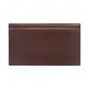 Dacasso 34" x 20" Chocolate Brown Leather Desk Pad with