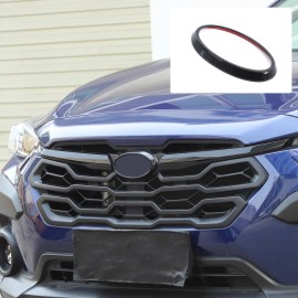 Unbranded Glossy Black Front Emblem Ring Trim For Subaru Crosstrek GU 2024+ US