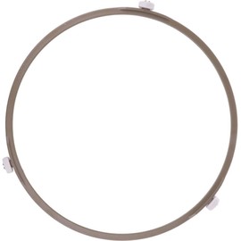 Large Microwave Turntable Ring Microwave Oven Rotating Roller Support Ring, Microwave Glass Plate Tray Wheel Ring Turntables Microwave Oven Parts Accessories (Brown)