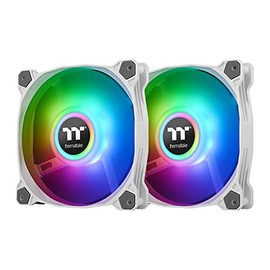 Thermaltake Pure Duo 14 ARGB Sync Radiator Fan 2 Fan Pack | PC Fan | Case Fan | Radiator Fan | White