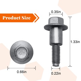 PWEOW 22451-2G600 Engine Valve Cover Bolts for Hyundai Elantra, Santa Fe, Sonata, Tucson,and for Kia Seltos - 6 Pcs