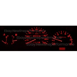 newlinepeformanceLED Red Cluster LED Bulb kit For Nissan D21 Hardbody Truck with RPM Tach 1994-1997