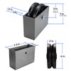 NINOSO 6"x 2" V-Groove Wheel with Box - cast Iron