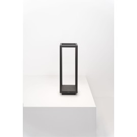 Zafferano, Home Pro Lampe, Wiederaufladbare und Kabellose Tischlampe mit Touch Control, Geeignet für den Innen- und Außenbereich, Dimmer, 3000 K, Höhe 29,4 cm, Farbe Dunkelgrau