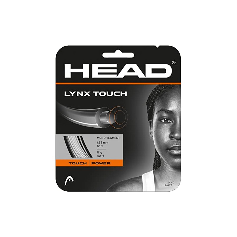 HEAD Lynx Touch (16-1,30 mm), juego de cuerdas, transparente negro