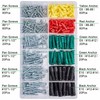T.K.Excellent Plastic Drywall Anchors and Screws Kit, Ribbed Anchors Assortment