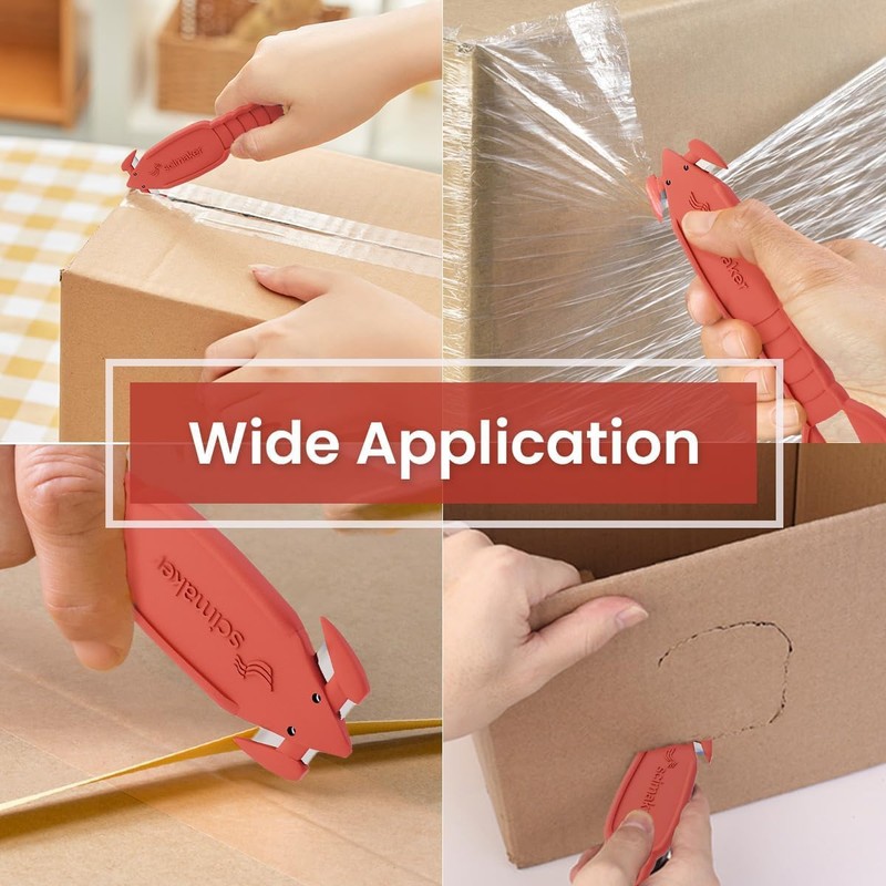 Safety Box Handy Cutter Knife 6 PCS Lobster Safety Utility