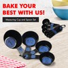 Chef Craft Easy to Read Plastic, Measuring Cup Set, 10