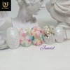 Flowering Spring Handmade Nail Tips - Short Ballerina / 꽃피는봄