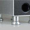 Lyaciomn Speaker Isolation Stand Lead Alloy Adjustable Tray Pad Ceramic