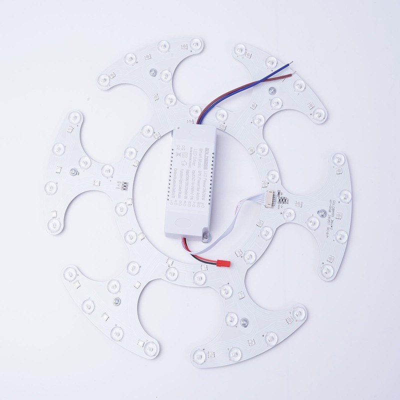 KPIBEST Bluetooth Ceiling Fan Light Kit, 36W with 7 Color