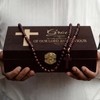 Memory Keepsake Box for Baptism Gifts Christening Wooden Gift Box