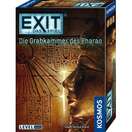 KOSMOS 692698 EXIT - Das Spiel - Die Grabkammer des Pharao, Level: Profis, Escape Room Spiel, EXIT Game für 1-4 Spieler ab 12 Jahre, EIN einmaliges Gesellschaftsspiel