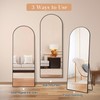 GlasFlength 64"x21" Arched Full Length Mirror, Elegant Full Body Mirror