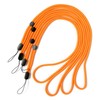 trage.band Long Adjustable Neck Strap Pack of 4 Orange