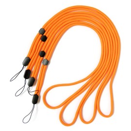 trage.band Long Adjustable Neck Strap Pack of 4 Orange