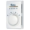 Line Voltage Thermostat, Heat Only, White