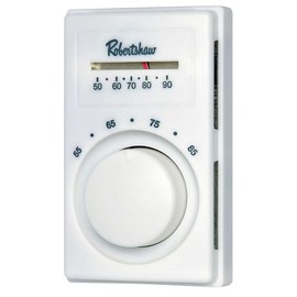 Line Voltage Thermostat, Heat Only, White