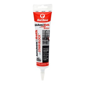 Red Devil 075522 Kitchen & Bath Stain Block Sealant, 1-Pack, Biscuit