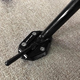 MOWOK Fit for YAMAHA MT03 MT-03 2014-2025 2024 2023 2022 2021 2020 Foot Side Stand Fits Motorcycle Accessories CNC Aluminum Kickstand Extension Pad Support Plate (Black)
