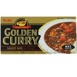 S&B Golden Curry Sauce Mix,8.4-Ounce (240g) (Hot, 1 Pack)