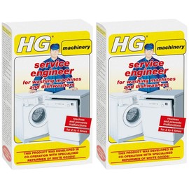 HG Service Engineer Dishwasher and Washing Machine Descaler 200g (2 Pack)