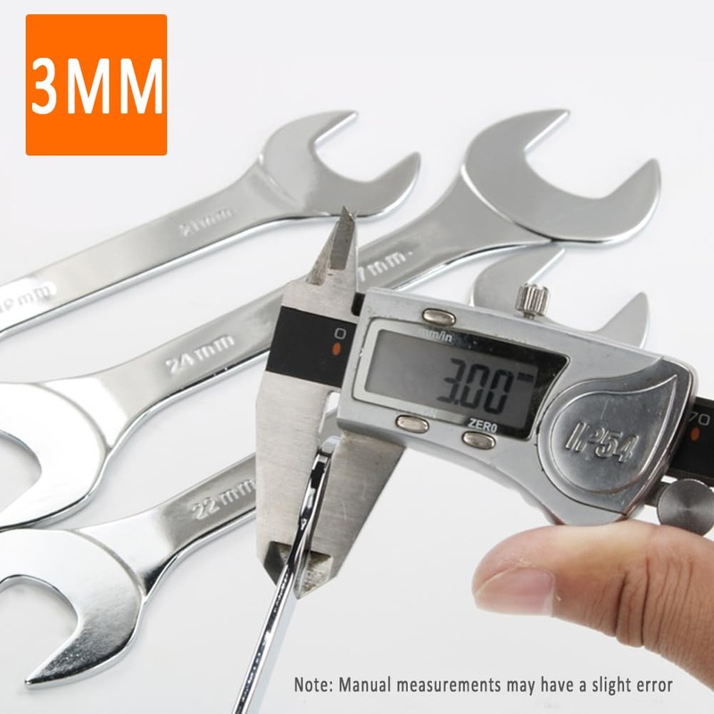 Double End Spanner Vogueing Tool 22x24MM Ultra Thin Spanner Open