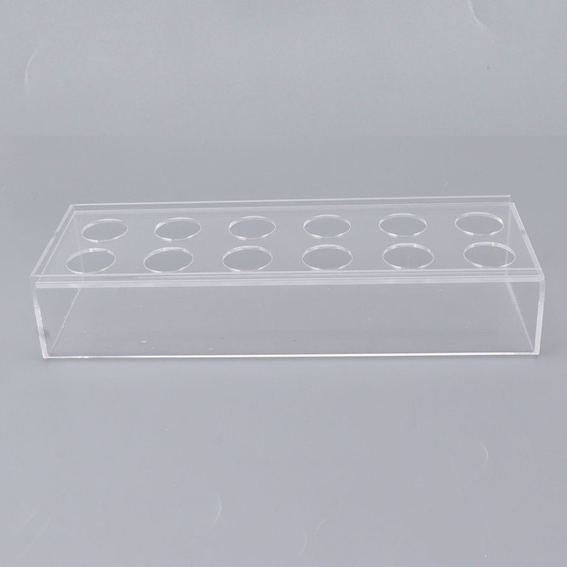 Clear Acrylic Vase Rectangular Elegant Centerpiece Flower Vase for Home