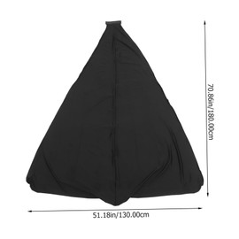 Abaodam Adjustable Speaker Stand Cover Polyester Tripod Skirt for Live Shows Foldable Blackout Cloth Protective Cover for Band Use