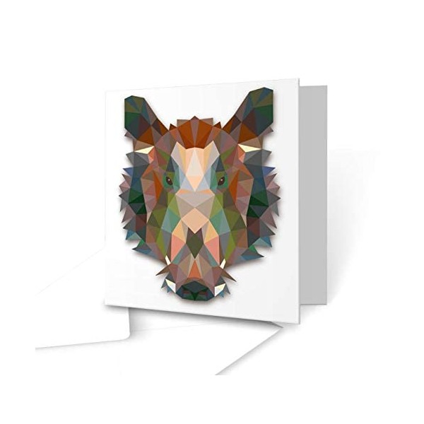 The Victorian Printing Co - Original design WARTHOG pattern greeting