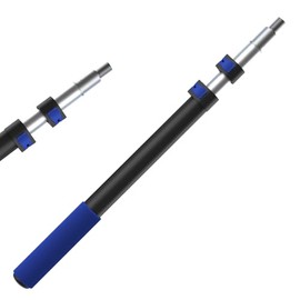 SKGPOLE 1-3FT Telescopic Extension Pole, Multi-Purpose Extension Pole with Universal Twist-on Metal Tip, Sturdy Aluminum Paint Roller Extension Pole