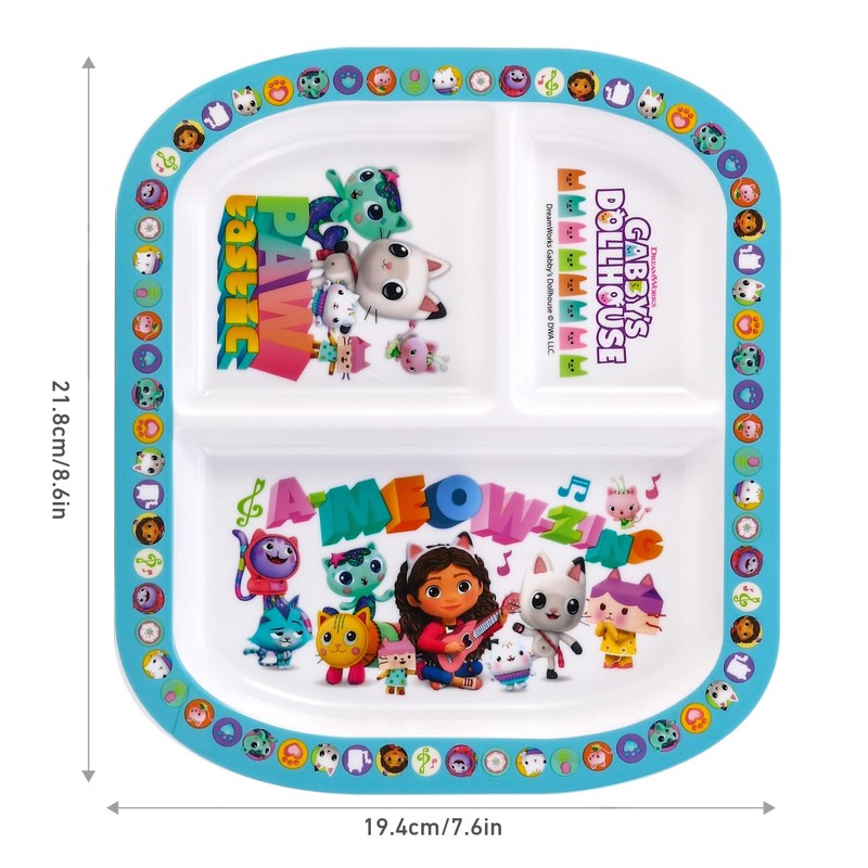 Zawadi Global Gabby's Dollhouse 3 Section Reusable Childrens Kids Toddlers