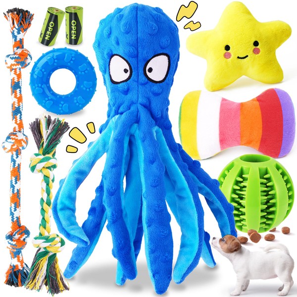 KIPRITII KIPRITII 9-Pack Interactive Puppy Dog Toys for Small Dogs