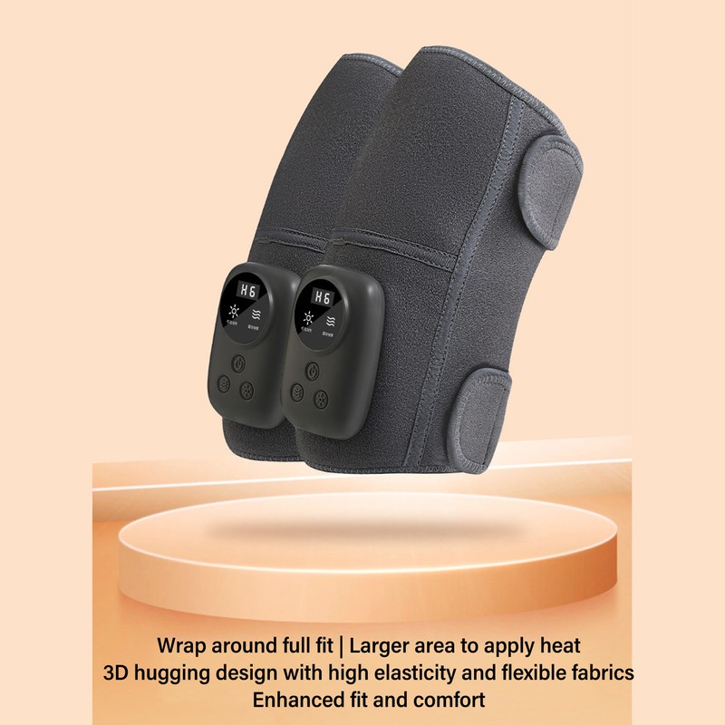 Knee Massager Vibration Single with Multiple Modes Adjustable Strap USB