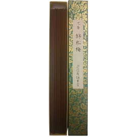 Awaji Umekodo Incense Sticks for Long Temple Heirlo, Silkonishiki Matsuplum, Long Rose, Silken Wood, 9.8 inches (25 cm), 50 Minutes, agarwood incense stick #217