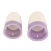 4 Pcs Silicone Thimble Purple Soft Elastic Finger Protector Finger