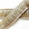 Plankroad Beige & Gold High Quality Decorative Brush Fringe Trim
