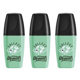 STABILO Boss Mini Pastellove 2.0 Highlighter, Mint Green, Pack of 3