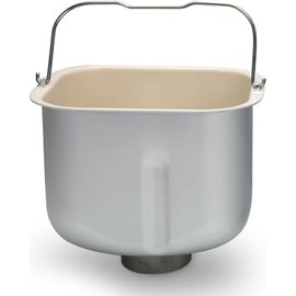 KBS Bread Maker Ceramic Pan, Bread Pan with Kneading Paddle for 2LB MBF010 Bread Machine, 5-Layer Crystal Metal Structure Bread Ceramic Pan