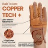 Copper Tech Women's Golf Gloves with Ball Marker - Ladies