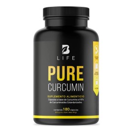 Pure Curcumin B Life • 180 Cáps • 95 % Curcuminoides + Pimienta Negra • Anti‑Inflamatorio & Antioxidante