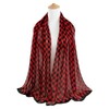 E-Clover Chiffon Scarf for Women Lightweight Print Scarfs Sheer Neck
