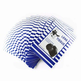 iplusmile 100pcs Camera Lens Tissues Microscope Cleaning Paper Lens Paper for Camera Eyewear 10x15cm Pack