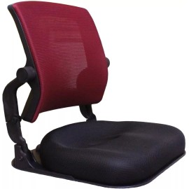 Hihip Correct Posture Back Rest Chair Hip Correction Legless Foldable Floor Seat - Wine