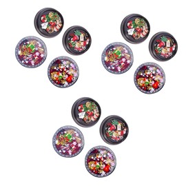 Healvian Christmas Nail Charms Snowflake Rhinestones for Festive Manicure Decorative Nail Tips Holiday Accessories for and Designs