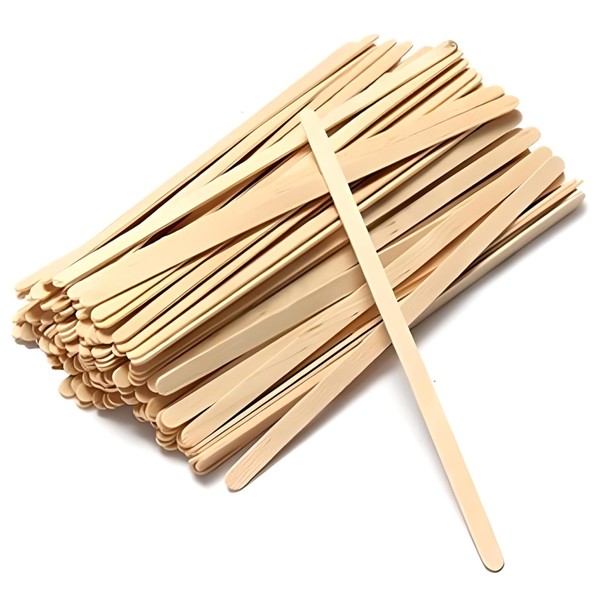 Perfectware "7"" Wooden Coffee Stirrer - Box of 1,000ct"